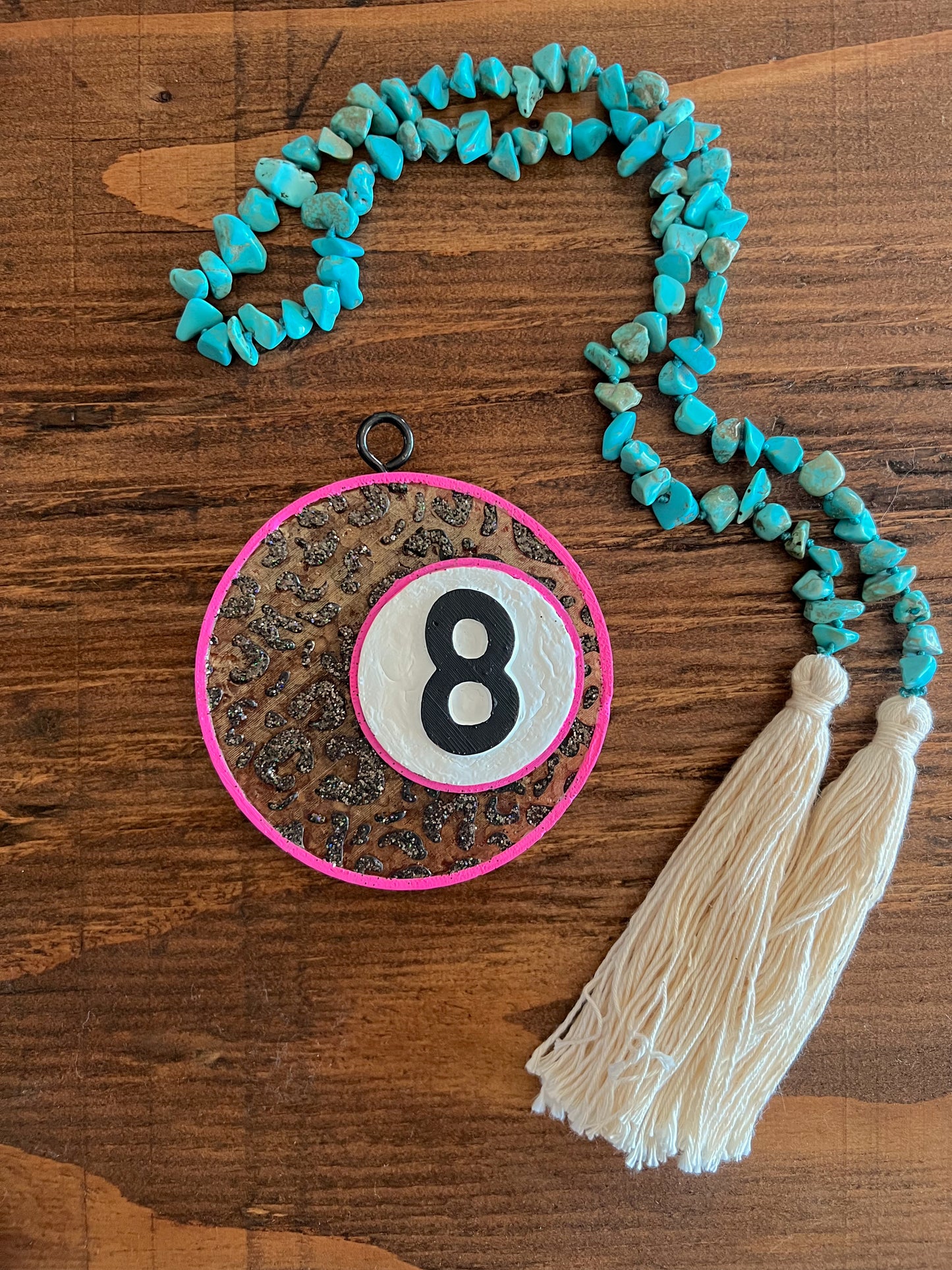 Cheetah Print 8 Ball Freshie