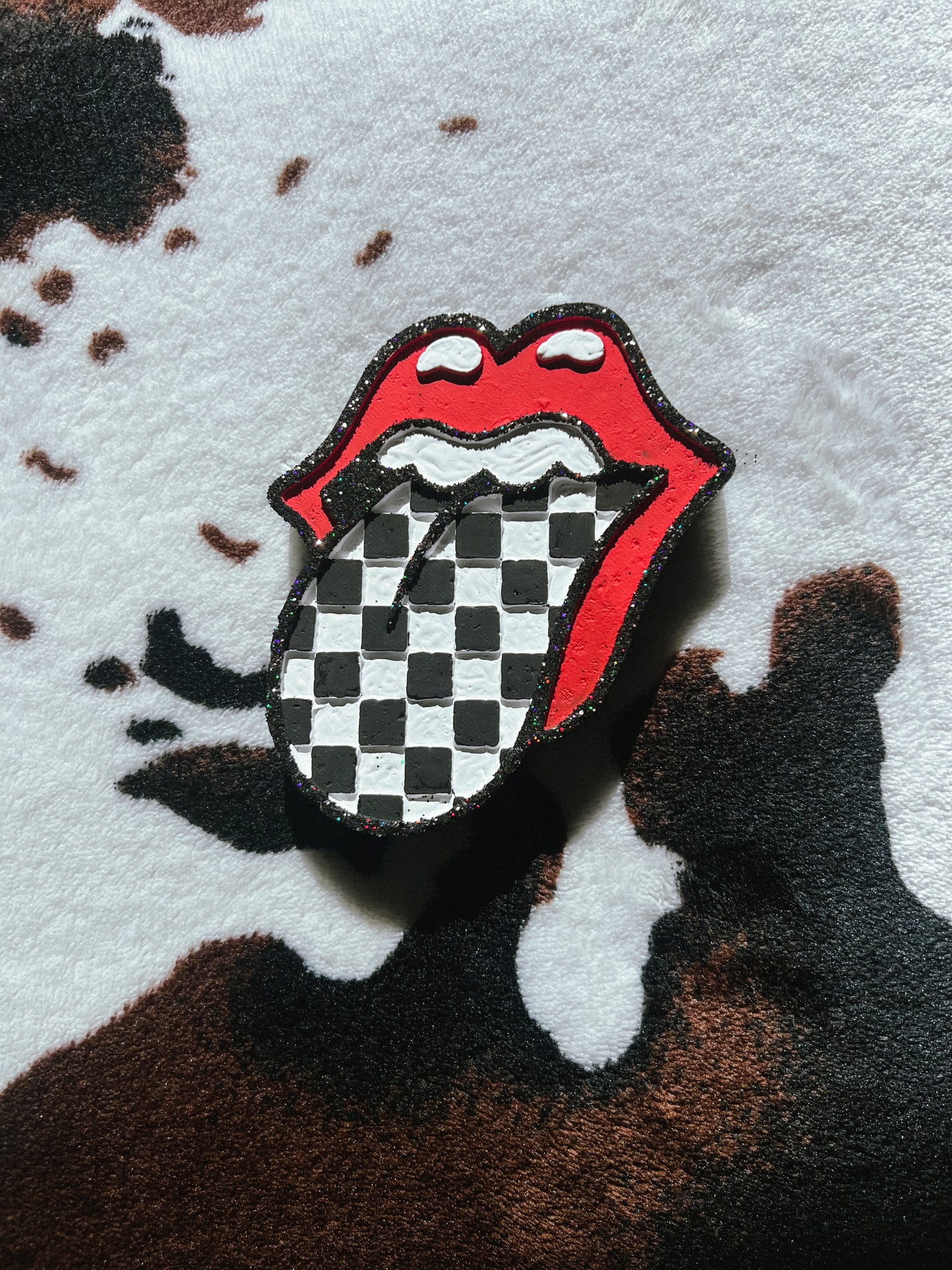 Checkered Tounge Freshie