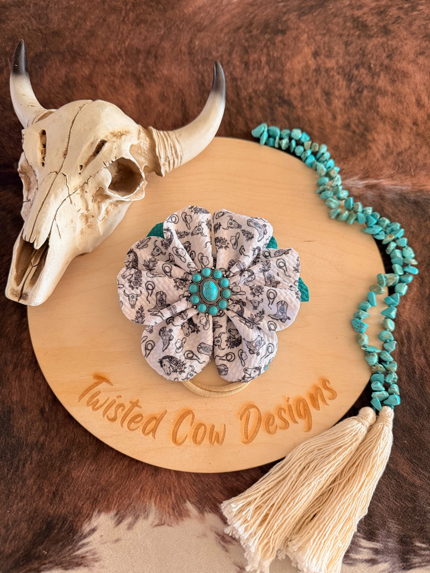 Flower Nylon Bow