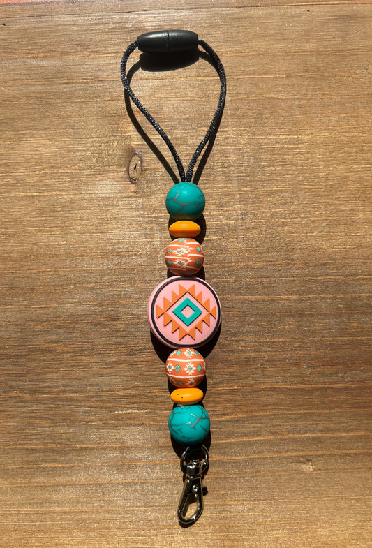 Orange Aztec Freshie Hanger