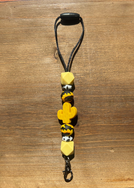 Yellow Cactus Freshie Hanger