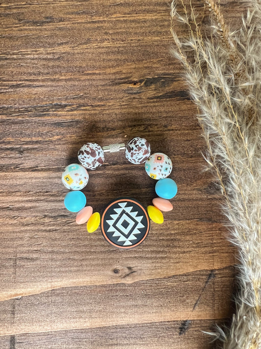 Colorful Aztec Cup Charm